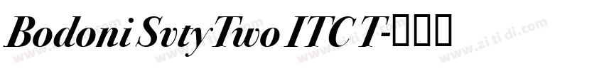 Bodoni SvtyTwo ITC T字体转换
